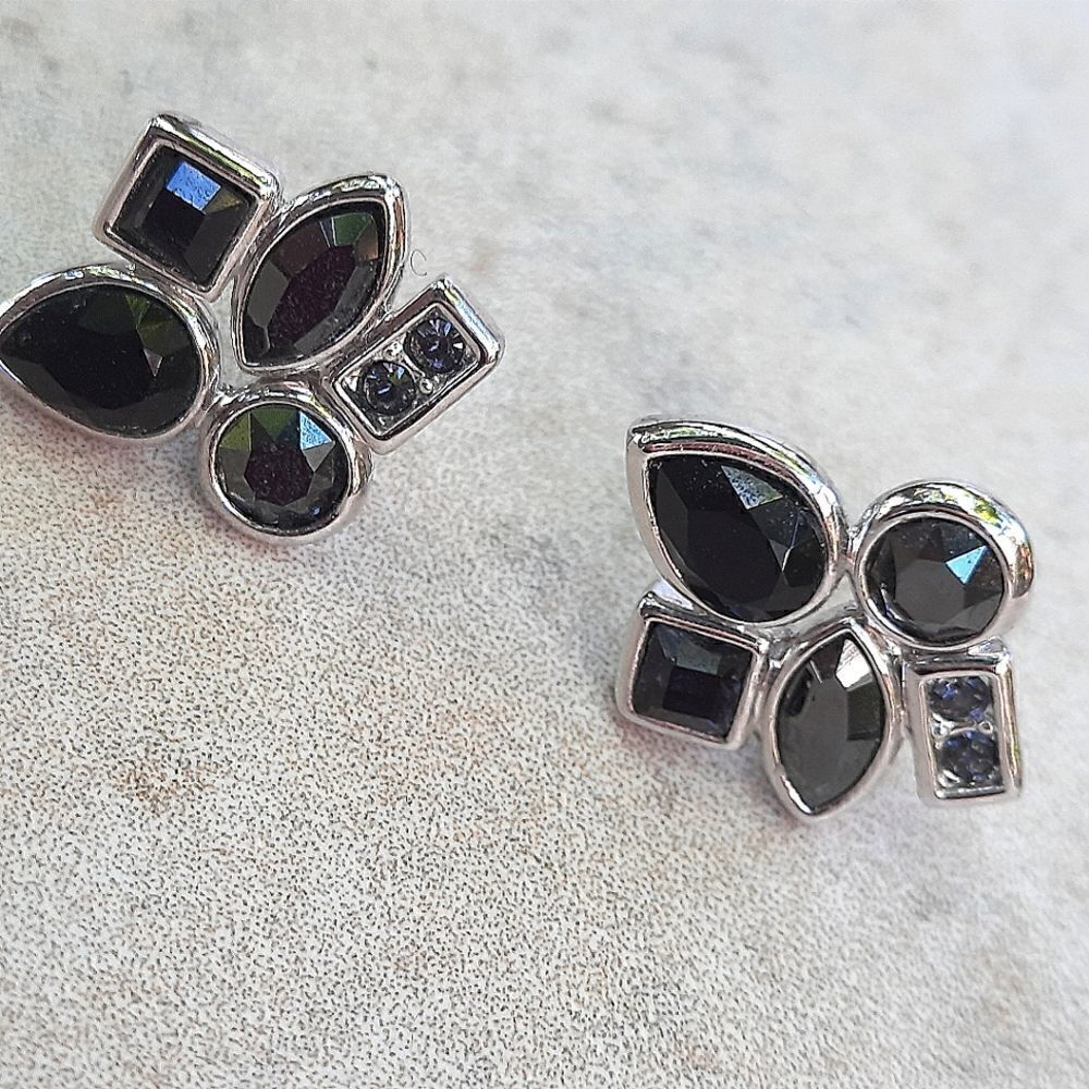 Earringsstudmulticoloredstones Sterlingsilver. - image 2